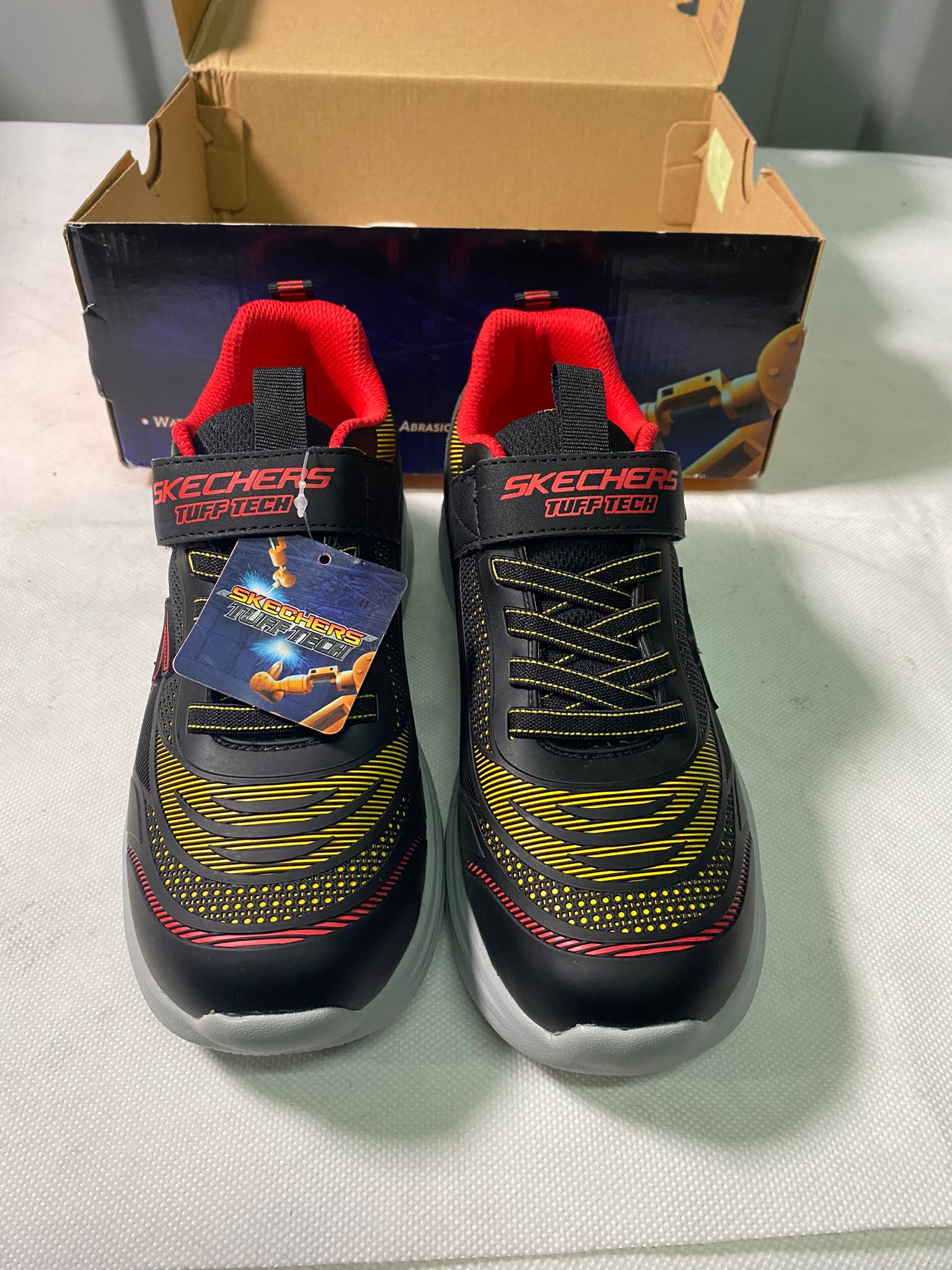 Skechers S Lights-Vortex-Flash-Zorent Büyük Erkek Çocuk Siyah Işıklı Spor Ayakkabı